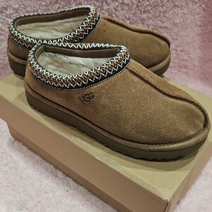 UGG Tan Suede Slip-On Shoes